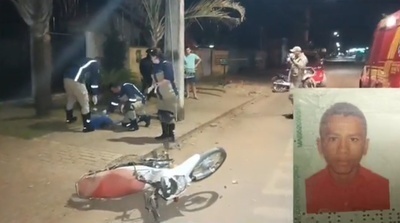 Sinop: Jovem morre após colidir moto em lixeira e poste