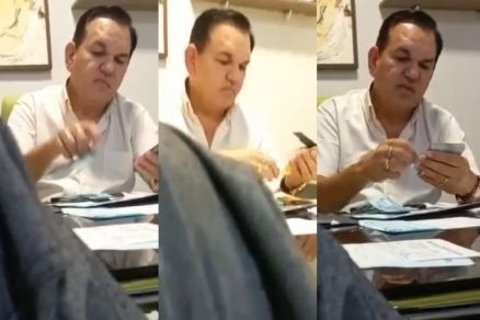 Imagens mostram prefeito de cidade em MT contando dinheiro de suposta propina