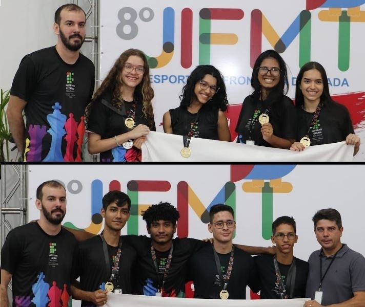 Equipes de Xadrez do IFMT Sinop vencem competição e avançam para a Etapa Regional
