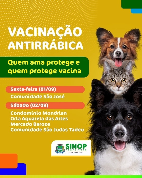 Sexta e sábado tem ação de vacinação antirrábica; confira a programação