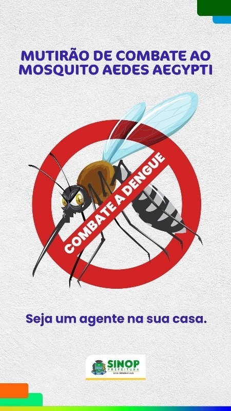 Mutirão de Combate ao Mosquito Aedes aegypti começa na próxima semana em Sinop