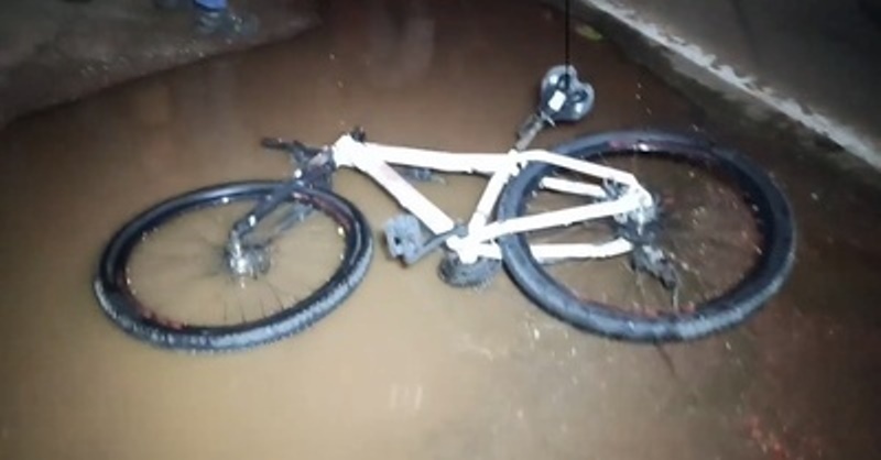 Ciclista é atingido por carro na BR-163 em Sinop