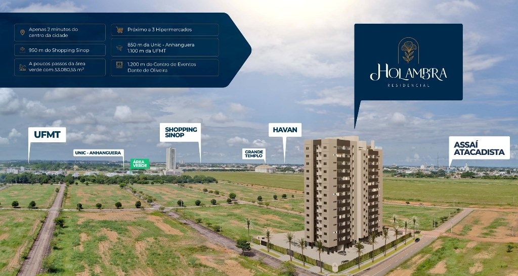 Em Sinop, Holambra Residence traz lazer e  sofisticação com a melhor vista da cidade