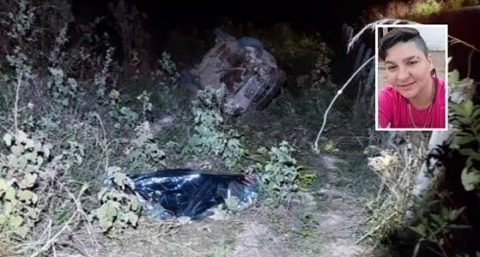 Mulher morre após ser arremessada de carro em capotamento em Colíder