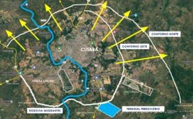Novo Plano Diretor prevê terminal ferroviário em área estratégica de Cuiabá