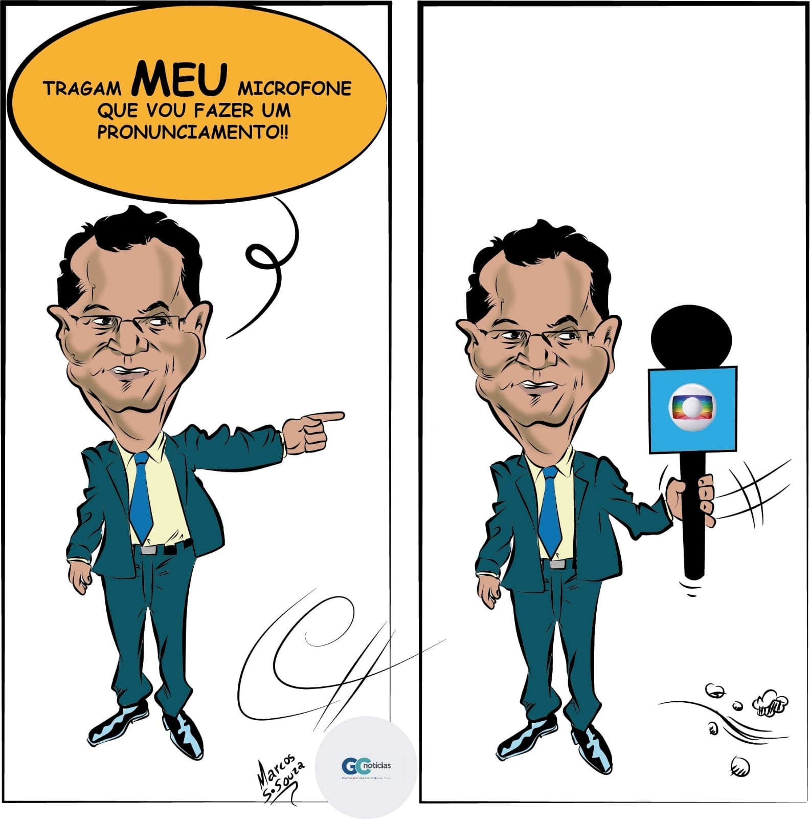 O microfone do presidente