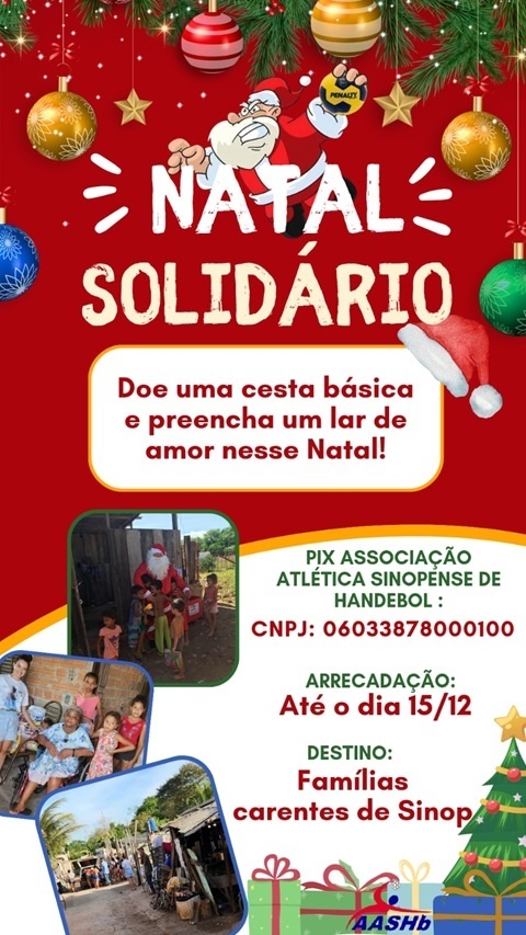 Associação de Handebol realiza campanha ''Natal Solidário''