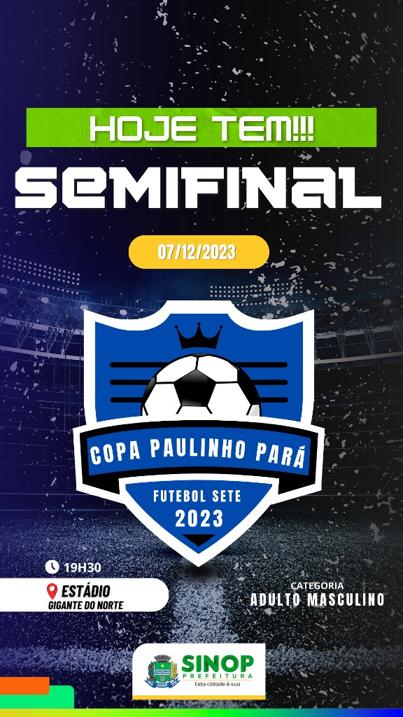 Disputas semifinais da Copa Paulinho Pará de Futebol Sete serão hoje (7)