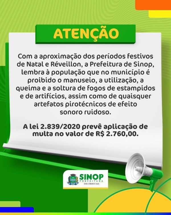 Com aproximação de períodos festivos, Prefeitura lembra que soltar fogos de artifício é proibido e pode acarretar em multa