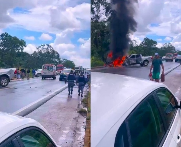 Acidente grave na BR-163 é registrado entre Sorriso e Lucas
