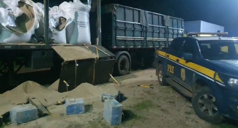 PRF prende motorista com 200 kg de cocaína que carregou próximo de Sorriso