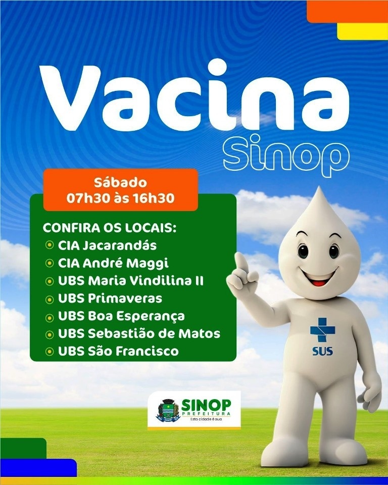 Neste sábado (27) tem ação de vacinação; confira os locais