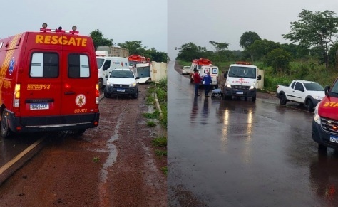 Ambulância com pacientes capota em rodovia no Nortão