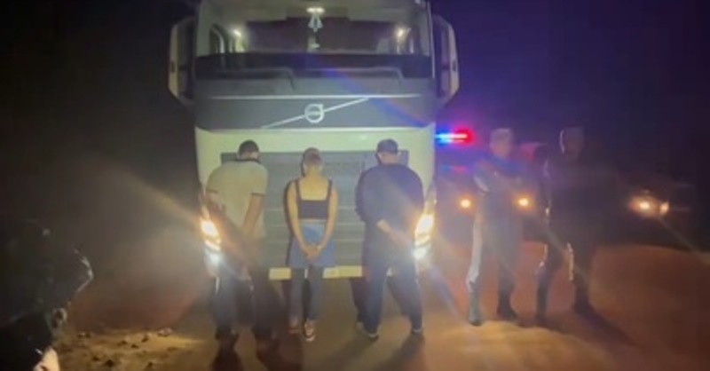 Marcelândia: Carreta é recuperada, bandidos presos e motorista continua desaparecido