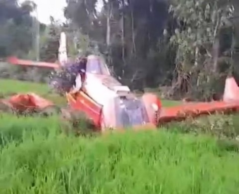 Queda de aeronave deixa piloto ferido em Guarantã do Norte