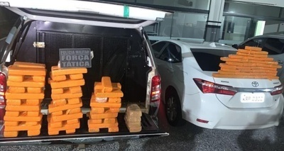 Mais de 100 quilos de maconha são apreendidos pela Força Tática em Sinop