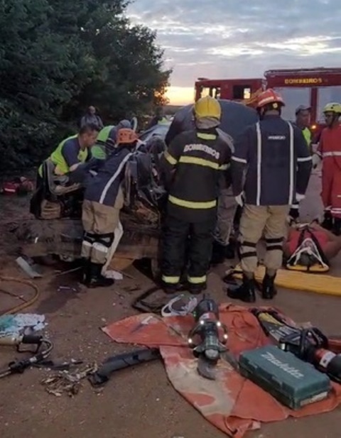 Cinco pessoas ficam feridas em acidente na MT-220 em Sinop