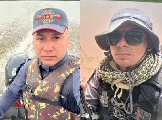 Sargento e soldado da PM que morreram após naufrágio em rio de MT são enterrados