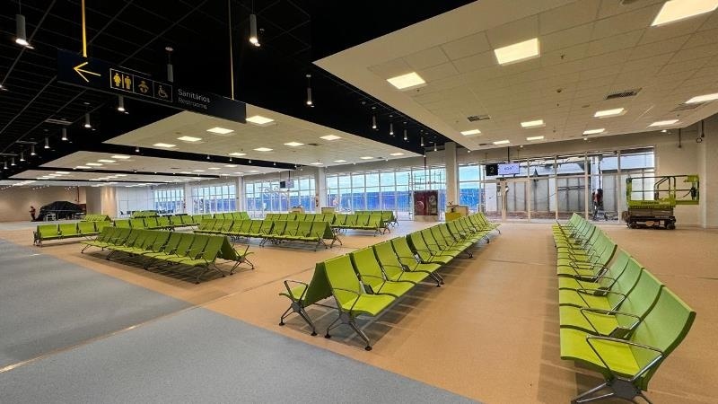 Novo terminal do aeroporto avança e deve ser entregue em breve