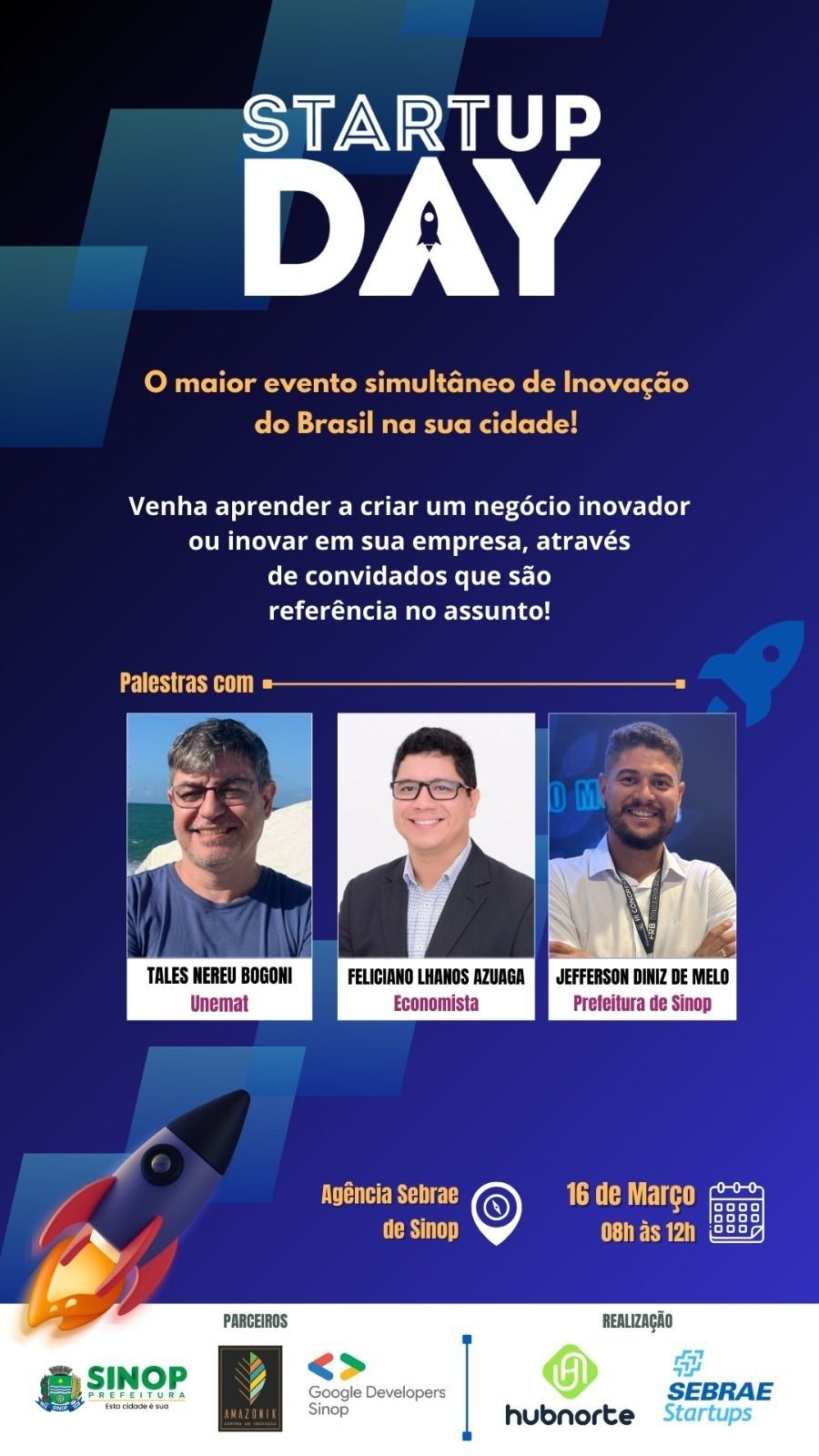Sábado tem Startup Day 2024 Sinop MT