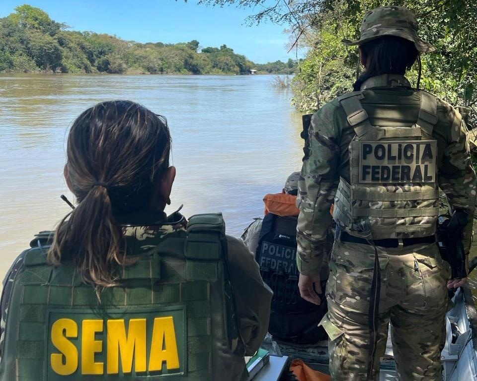 Sema-MT e Polícia Federal combatem extração ilegal de ouro em Peixoto de Azevedo