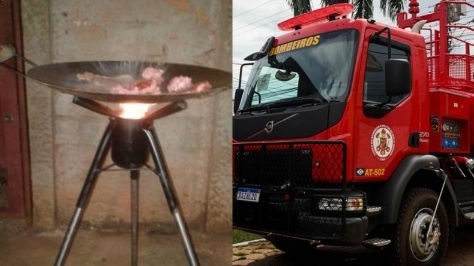 Churrasqueira de disco de arado explode e atinge família inteira em Sinop