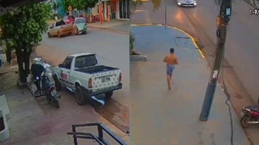 Ladrão furta ''fusca'' sem saber dirigir e causa acidente em Sorriso