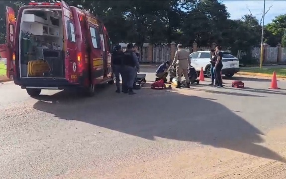 Ciclista fica ferido ao ser atropelado por moto em Sinop
