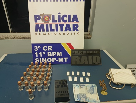 Dois adolescentes são apreendidos pela PM por tráfico de drogas em Sinop