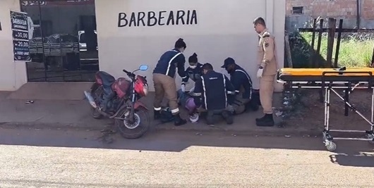 Sinop: Homem cai de moto e tenta agredir bombeiros durante atendimento