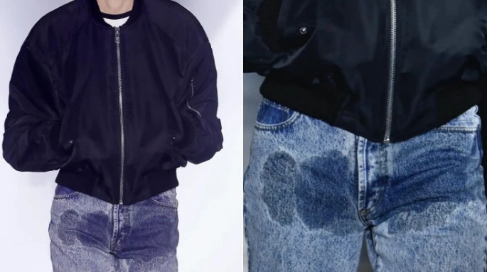 Marca vende calças jeans com mancha de ‘xixi’ por preço exorbitante