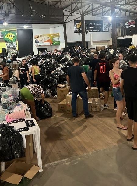 CTG de Sinop arrecada quase 350 toneladas de doações para o RS