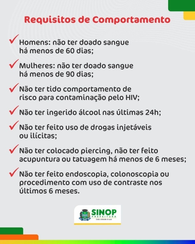 UCT Sinop faz chamamento para doadores de sangue com RH negativo