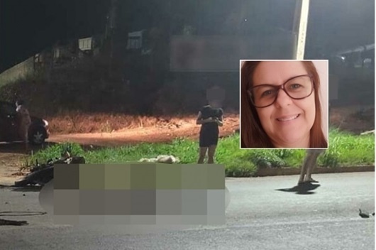 Mulher morre após grave acidente entre motos