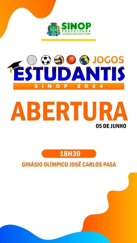 Abertura dos Jogos Estudantis Municipais será hoje (05) e reunirá mais de 1,8 mil atletas na competição