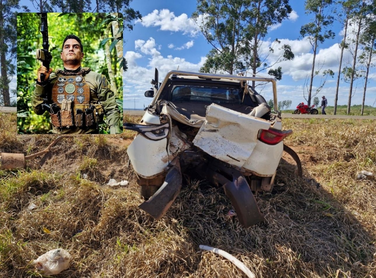 Chefe de operações da Polícia Civil e motociclista morrem em acidente na estrada de Chapada