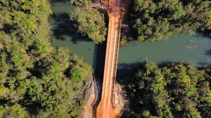 Prefeitura conclui  construção de ponte sobre o rio Azul entre Sinop e Santa Carmem
