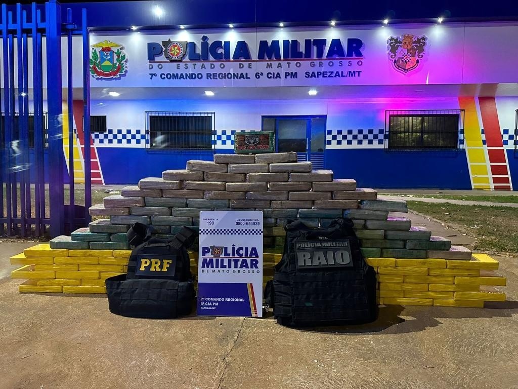Em uma semana, forças de segurança de MT apreendem R$ 14 milhões em drogas e fazem prisões em três estados
