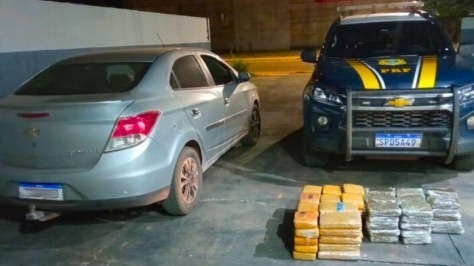 PRF apreende 93 kg de maconha com destino a Sorriso na BR-163