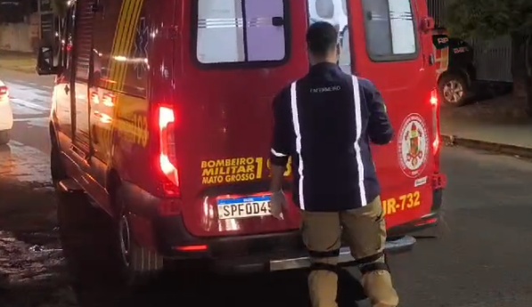 Colisão entre carro e moto deixa motociclista ferido em Sinop