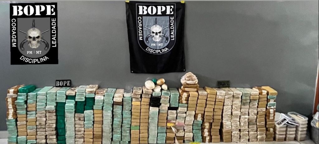 Polícia Militar apreende mais de 1,2 tonelada de drogas em MT em 15 dias
