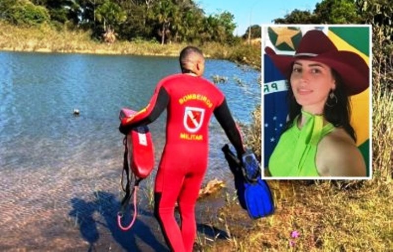 Bombeiros fazem buscas em duas lagoas por motocicleta da filha do deputado Cattani