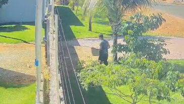 Homem é flagrado abandonando filhotes em frente a ONG em Sinop