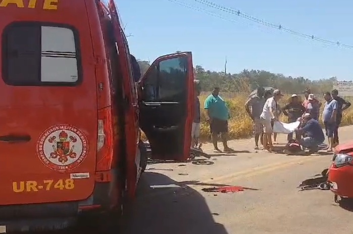 Acidente na MT-140 deixa motociclista ferida em Sinop