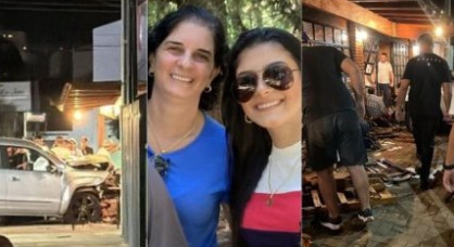 Carro invade restaurante no Paraná e mata mãe e filha de MT