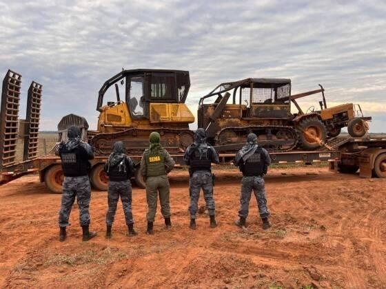 Batalhão Ambiental registra aumento de 134% em apreensões de máquinas em invasões de terras