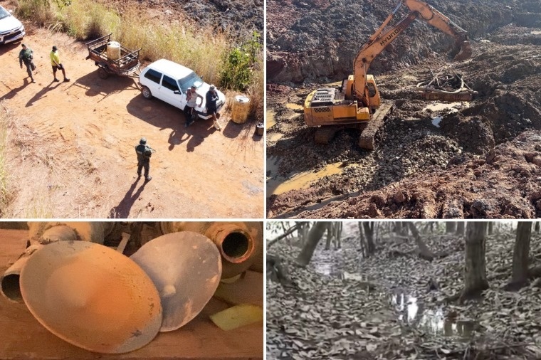 Fazendeiros são autuados por danos ambientais de R$ 27 milhões com abertura de garimpos no Pantanal