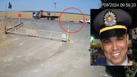 Subtenente da PM morre após ser atropelado por caminhão