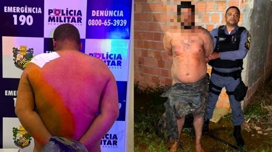 Maníaco é preso ''sem roupa'' após tentar estuprar mulher do próprio amigo em Sorriso