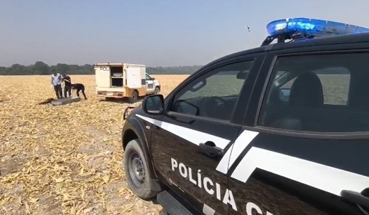 Corpo é localizado em região de plantação na MT-140 em Sinop